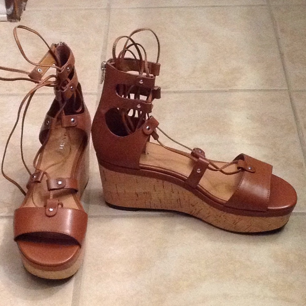 Coach "Barkley" lace up sandals